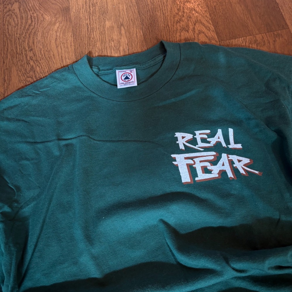 Vintage 90's Delta Tag Real Fear Christian Commit To Jesus Single Stitch T Shirt - Picture 8 of 8